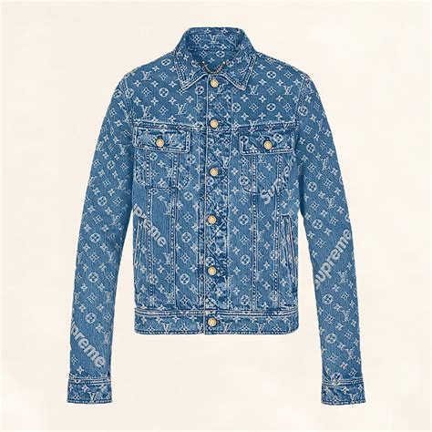 supreme lv jacket|supreme louis vuitton denim jacket.